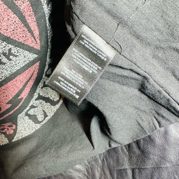 Affliction leather jacket LIMITED EDITION BLACK SZ S - Picture 10 of 11